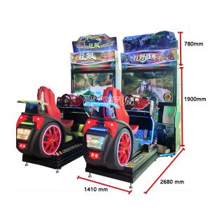 PlayFun Indoor Simulation Driving Car Motion Racing Car Arcade Game Machine
