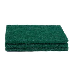 Economical 10-Pack Green Scouring Sponge Pads with 6 x 4 Inches Non-Scratch