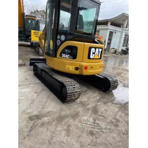 4 Ton Mini Caterpillar 304C Used CAT Steel Tracked Excavators Engineering