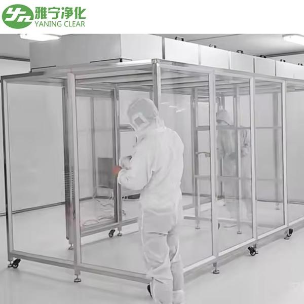 Customizable Modular Cleanroom Booth with Stainless Steel Frame and Acrylic