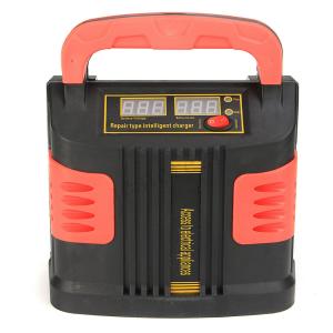Portable 12V 12A 24V 6A Car AGM Lead Acid Lithium LiFePO4 Battery Charger with