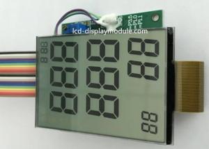 China Medical Equipment LCD Panel Screen TN 7 Segment Monochrome FPC Connector on sale