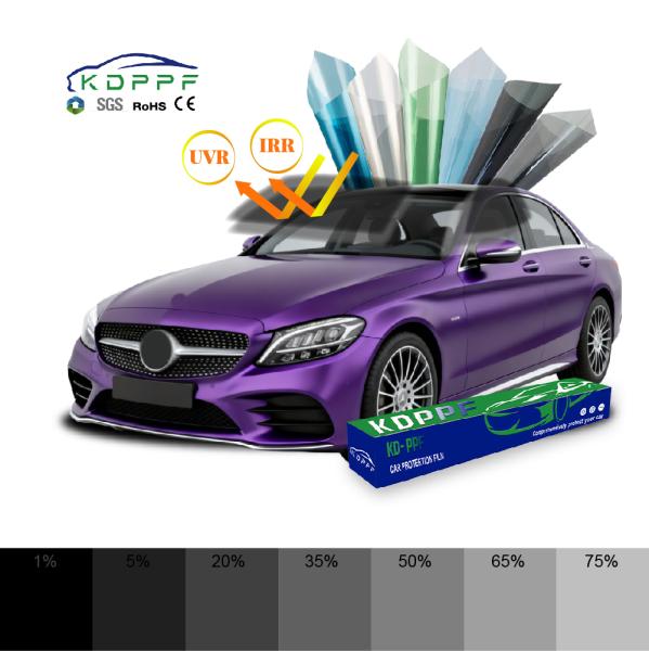 Quality 2 mil Auto Ceramic Nano Solar Window Film Automotive Car Tint for Explosion-proof Anti-theft UV Heat Blocking Scratch Resistant Block 100% of The Sun’s UV Radiation for sale