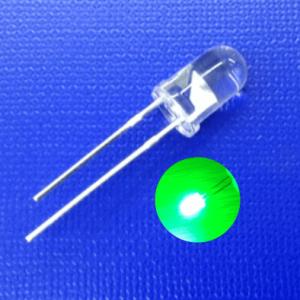 5mm LED Light Emitting Diode 520nm Green Color 30000mcd Ultra Bright Round Head