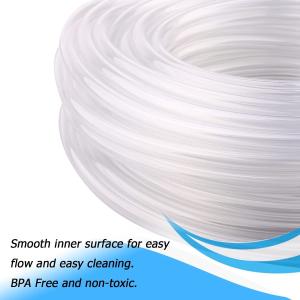 Clear Silicone Tubing,10FT 3/8"ID X 1/2"OD Food Grade Pure Silicone Hoses High