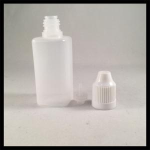 Durable 30ml Childproof LDPE Dropper Bottles Small Capacity Plastic Container
