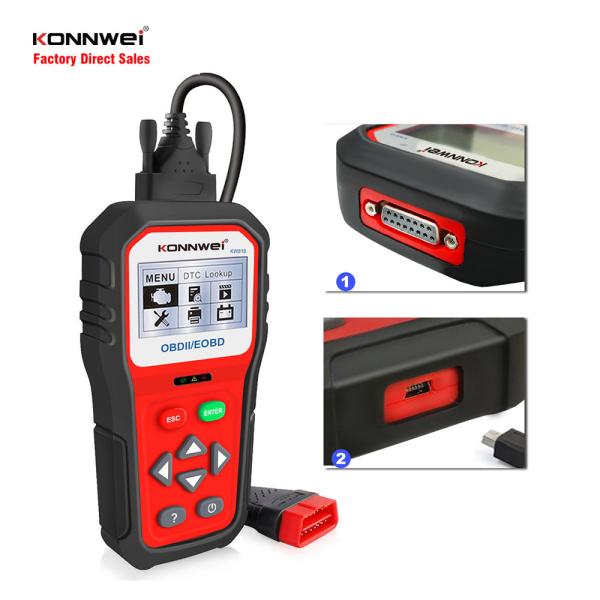 Quality KONNWEI KW818 OBDII Code Reader Auto Scan TOOL Engine test Battery Monitoring in Real Time for sale