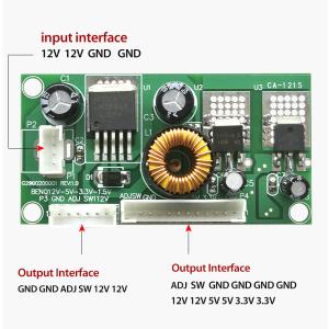 LCD Repair DC Converter Board ICs Product 12V to 5V to 3.3V to 1.5V Voltage