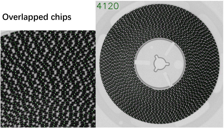 High speed inline x ray component counter with ai algorithm and MES/ERP/WMS system integration