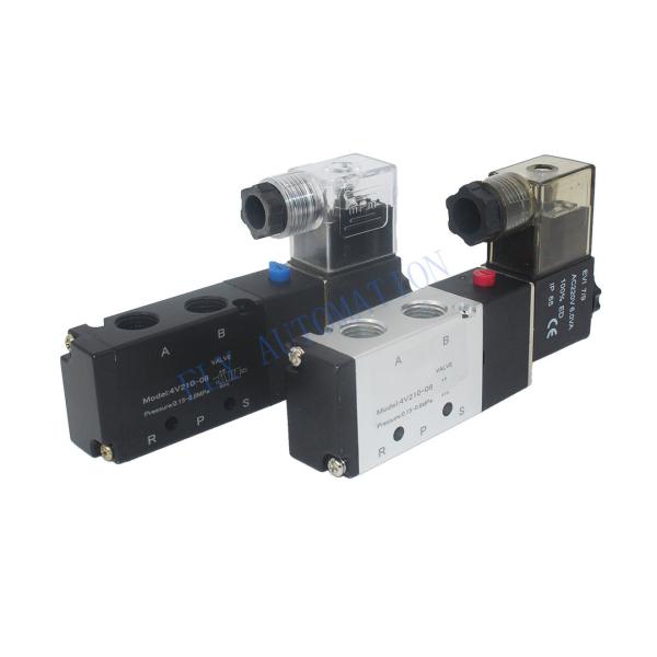 Good Tightness And Sensitive Reaction 5/2 Way Airtac 4V210-06 4V210-08 Pneumatic