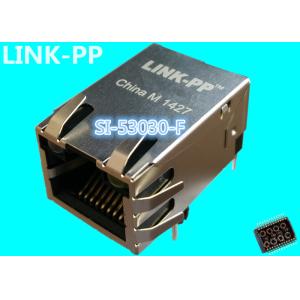 Wholesale SI-53030-F Ip67 Rj45 Connector LPJ1141AHNL Tab-Up 10 / 100M With LEDs IP-PBX from china suppliers