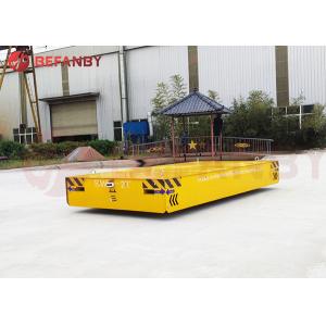 China 20t Steerable Motorized Trackless Transfer Cart On Cement Floor on sale
