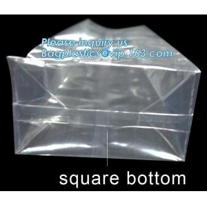 PP Packaging Square Bottom Snack Food Bag For Tea,Opp Square Bottom Bag Clear
