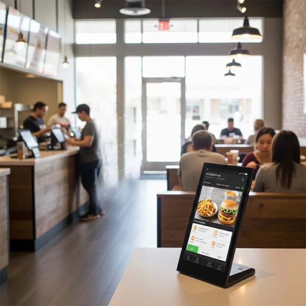Qtenboard Digital Signage for hotels and cafes to present menus