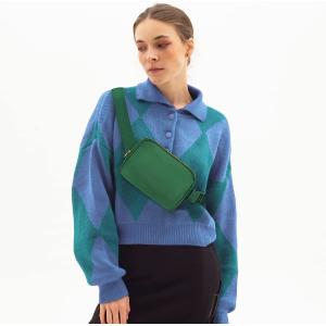 China Soft PU Leather Shockproof Waist Pack For Running Fanny Waterproof With Handle on sale