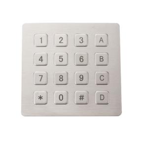 Matrix Type Industrial Numeric Keypad Ip65 Watertight For Access Control System