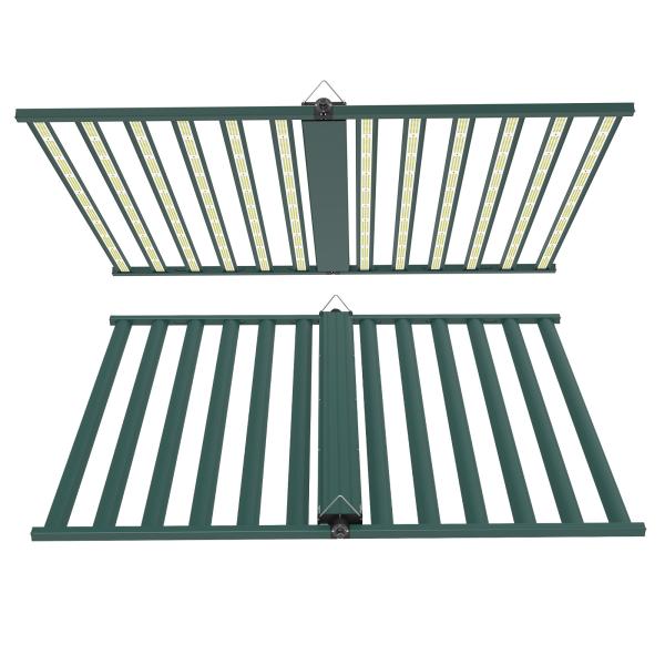 4*6ft 1200W Plant LED Grow Light Anodized Green Finish With Digital Controller