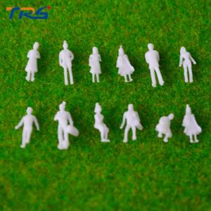 model white people 1:150 miniature white ABS plastic 1 cm figures Architectural