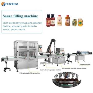 Electric Pneumatic Driven FK-JL6 Honey Paste Bottle Packing Piston Filling
