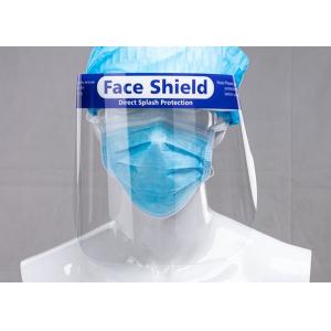 China Full Face Coverage 250 Micron Robust Face Shield With Band on sale