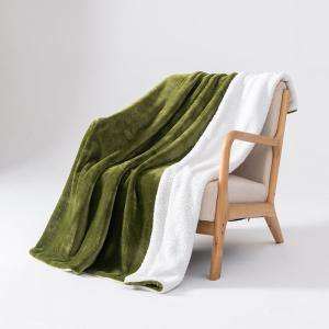 Lightweight Navy Flannel Fleece Bed Spread Blanket Cozy Plush Microfiber Comforter Set