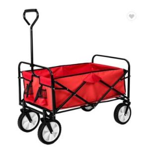 Portable Folding Cart for Easy Handling of Tools and Supplies on Camping Trips