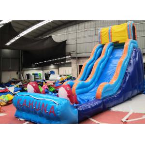 0.55mm PVC Inflatable Backyard Water Slide Neat Stitching Thread