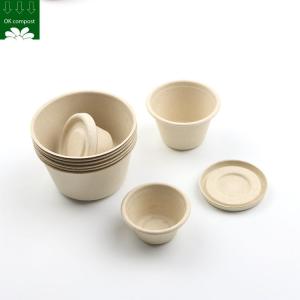 Custom Biodegradable Sugarcane Bagasse Pulp Fiber Fast Food Packing Paper Box