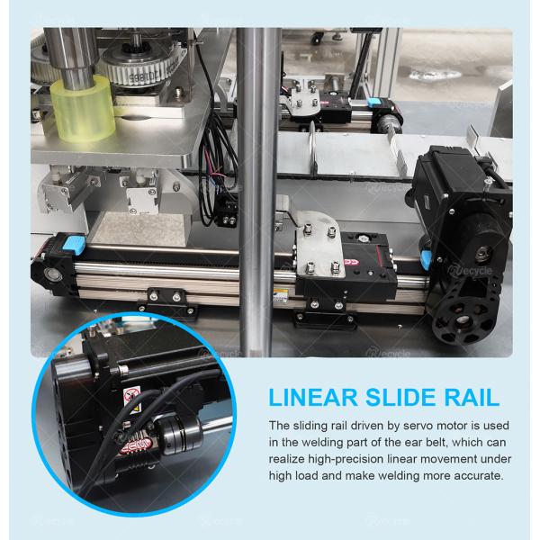 Fully Automatic Earloop Face Mask Making Machine 1 plus 1 Face Mask Production Line