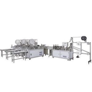 300kw Power Cupped Face Mask Machine , Face Mask Manufacturing Machine PLC