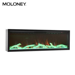 72Inch Built In Artificial Flame Colorful Electric Fireplace Frameless