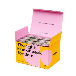 Custom Logo Cardboard 6 12 Pack Beverage Drink Beer Cans Shipping Packaging Box