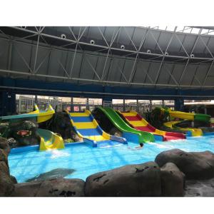 Interactive Fiberglass Kids Water Slide For Family Fun Colorful Design Easy