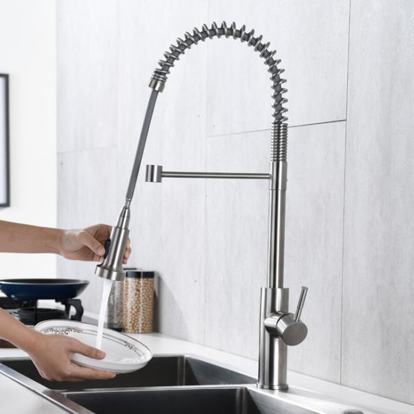 Quality Pull Out Touch Sensor Kitchen Faucet Extendable Hose Mixer Sink Use for sale