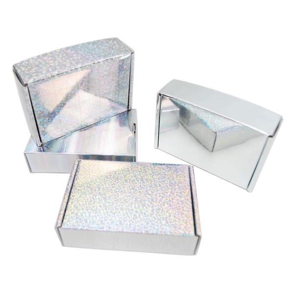 Custom Logo Corrugated Cardboard Laser Mailing Box Folders Holographic Shipping Boxes