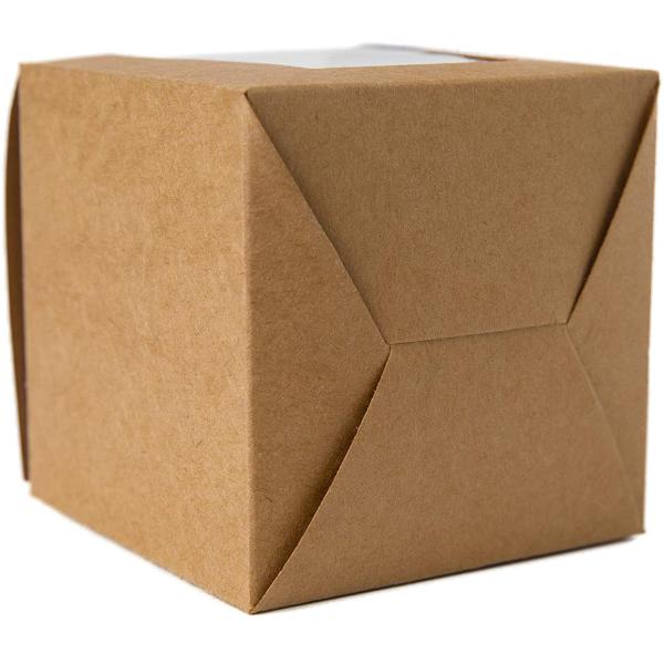 Single Clear Wedding Cupcake Disposable Cardboard Cake Boxes