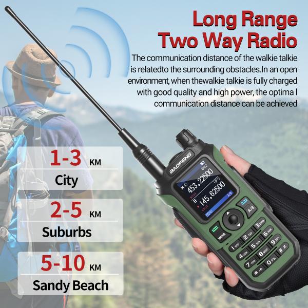 Baofeng UV-21Pro V2 Ham Radio Type C Charging NOAA AM Two Way Radio Tri Band High Capacity UV21 Walkie Talkie Long Range