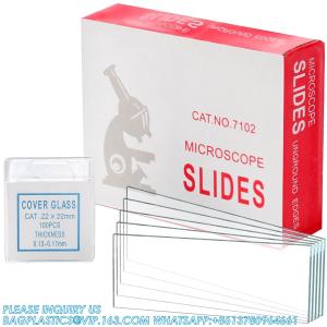 Microscope Slides And Covers, Blank Glass Slides For Microscope Set - 300 Slides