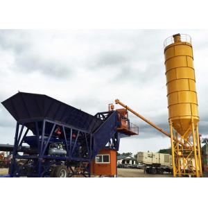 Continuous Ready Mix Mobile Concrete Plant , 25m3 Small Central Mix Concrete