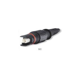 Mini SC Waterproof Connector / IP Protected Fiber Opticial Connectors For 5.0