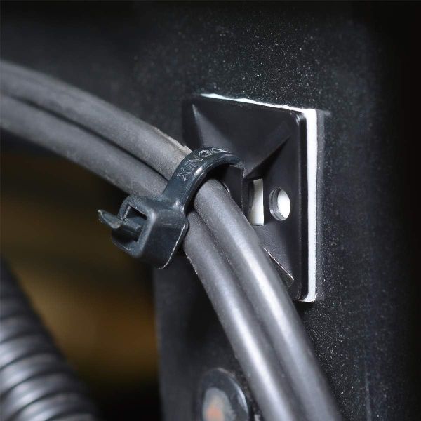Professional Adhesive Cable Tie Mounts Reusable Versatile For Office