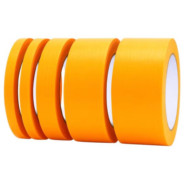 Yellow Painter Tape Anti-UV Adhesive Paper Tape Gold Washi Masking Tape For