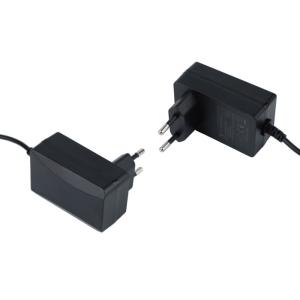 Certified Efficiency 24W Switching Power Adapter 12V DC Output Overload