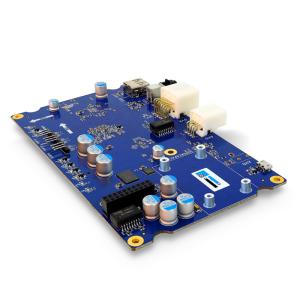 Sample 4 Layer PCB Fabrication and Assembly 1.6mm FR4 Blue Soldermask HASL
