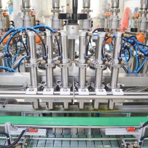 4 Nozzles Chilli Sauce Filling Capping Labeling Machine 2400BPH
