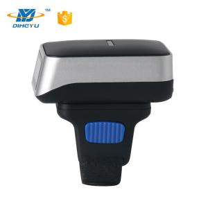 Portable Finger Barcode Reader , Android IOS Bluetooth Ring Barcode Scanner