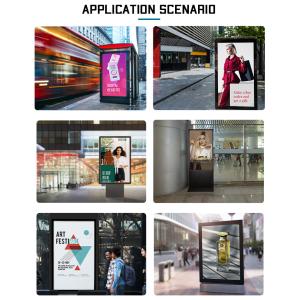 Floor Standing Vertical Mobile Capacitive Infrared Touch Screen Advertise