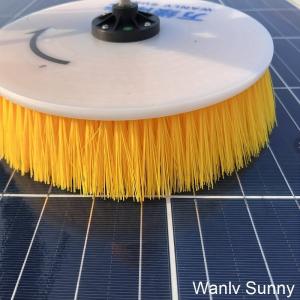 China Extendable Rotating Solar Panel Cleaning Brush with 3.5m 5.5m 7.5m Telescopic Pole/R on sale