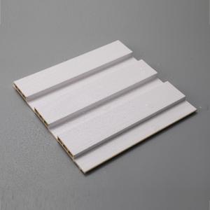 Household WPC Laminated Fluted Flat Wall Solid Panel with Eco-Friendly Advantage