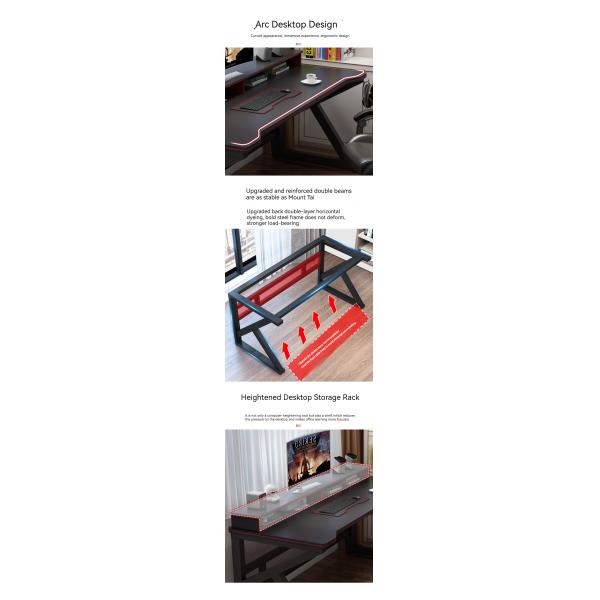 Create the Perfect Work and Play Space with Contemporary Design Style RGB Gaming Desk